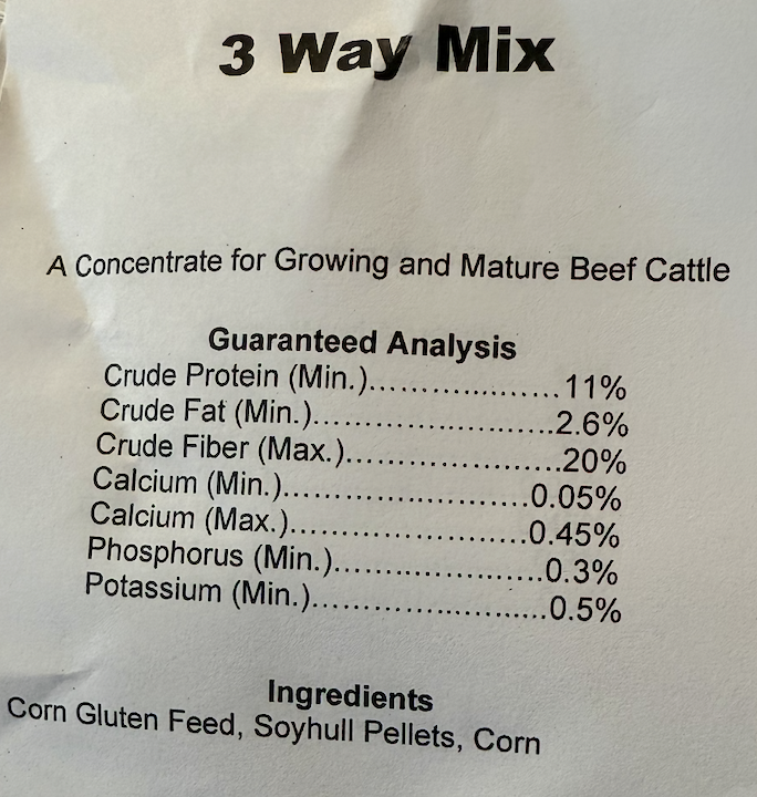 3 Way Bagged - Gluten, Soyhulls, & Corn