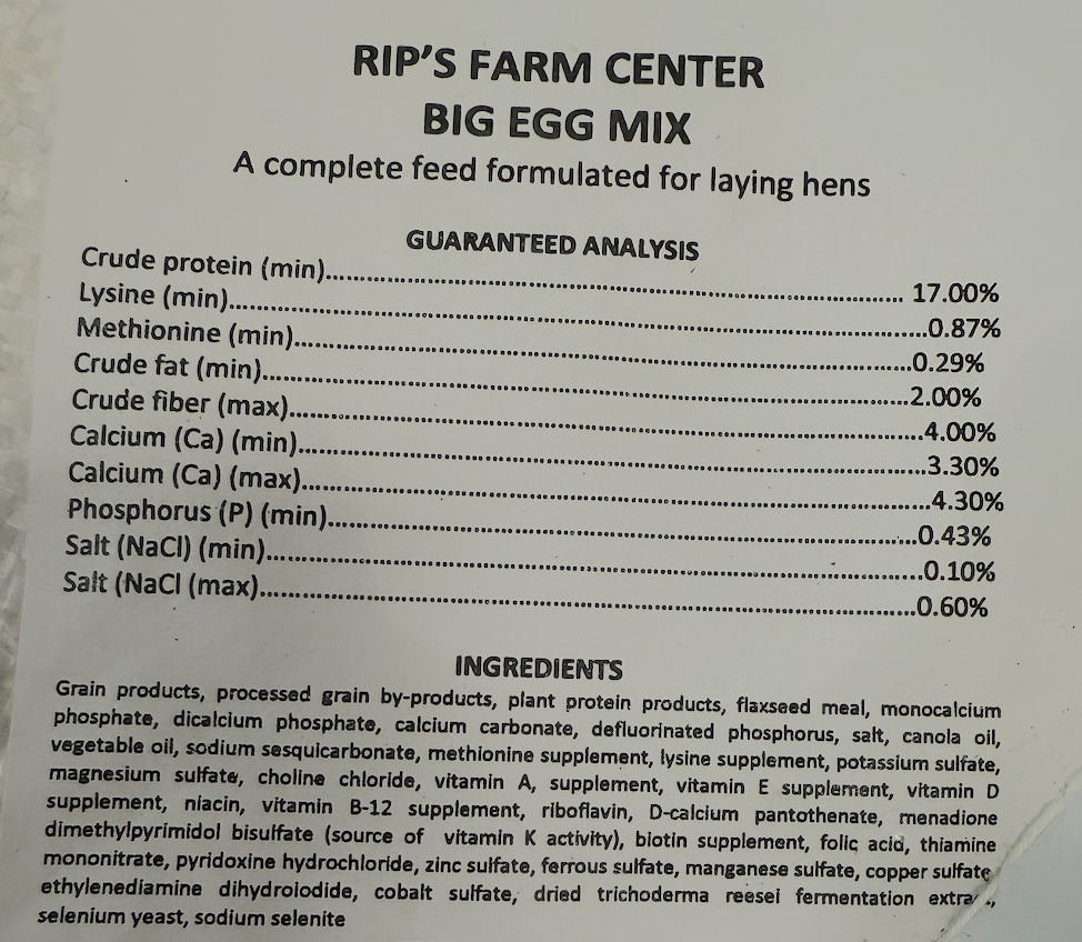 Rip's Big Egg Mix 17%