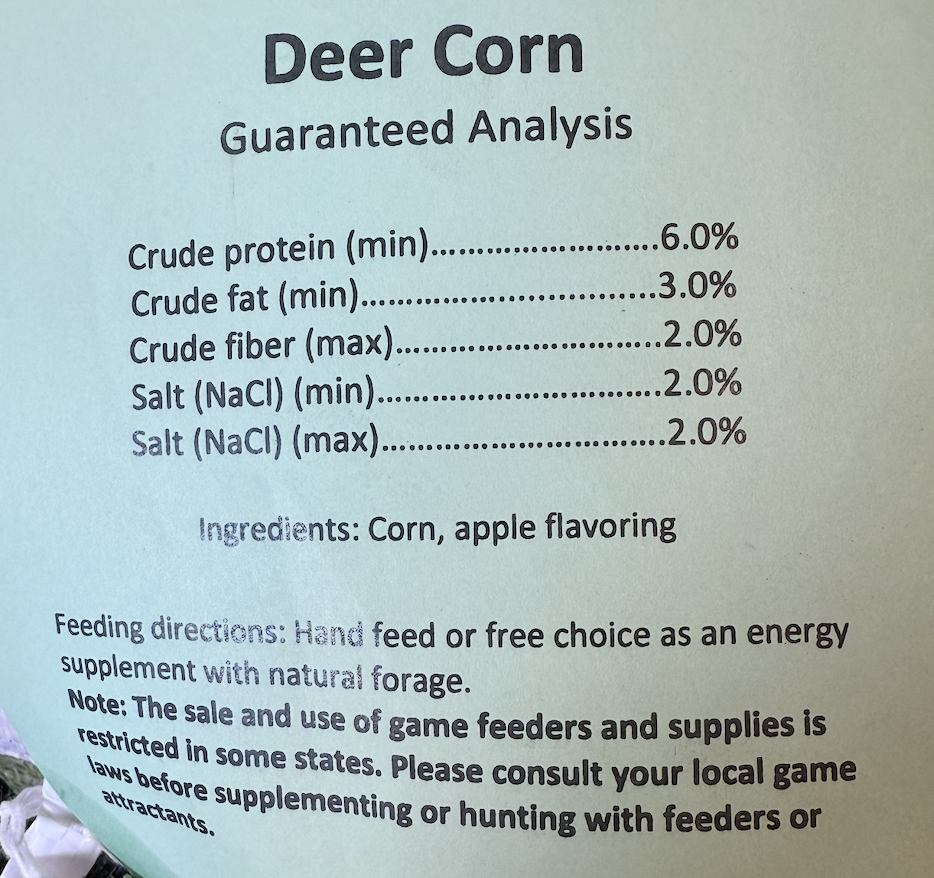 Deer Corn Apple Flavored