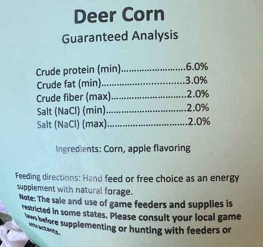 Deer Corn Apple Flavored