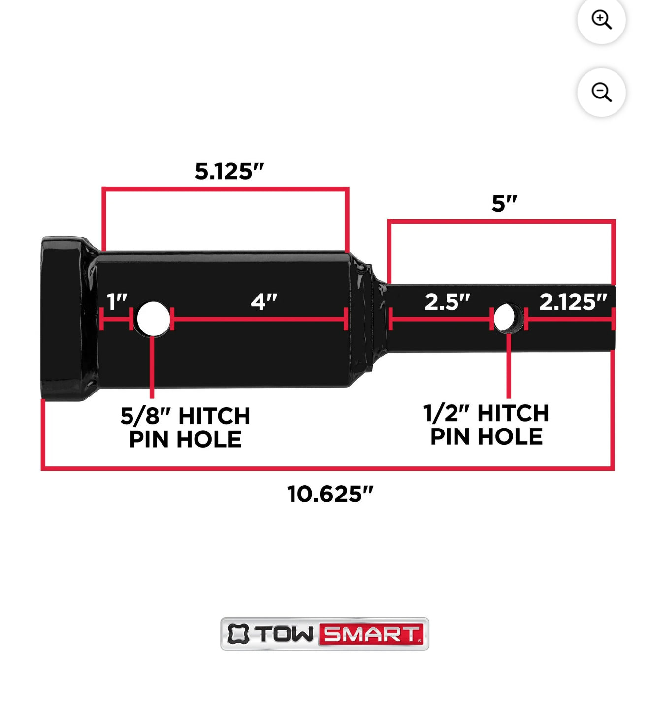 TowSmart 770 Class II Class III Receiver Adapter