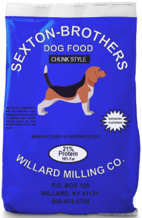 Sexton Dog Food 21/10 Blue Bag