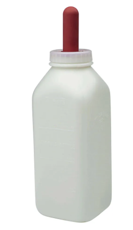 Calf Bottle 2qt with Snap on Nipple