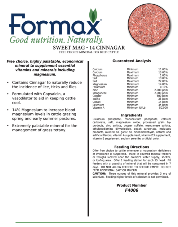 Formax Sweet Mag- 14 Cinnigar