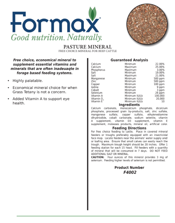 Formax Pasture Mineral