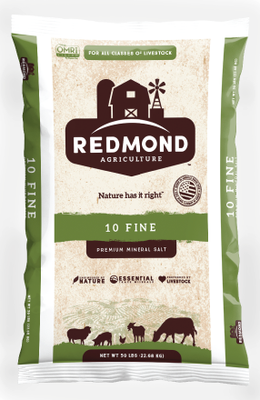 Redmond Natural Trace Mineral Salt 10 Fine, 50lbs