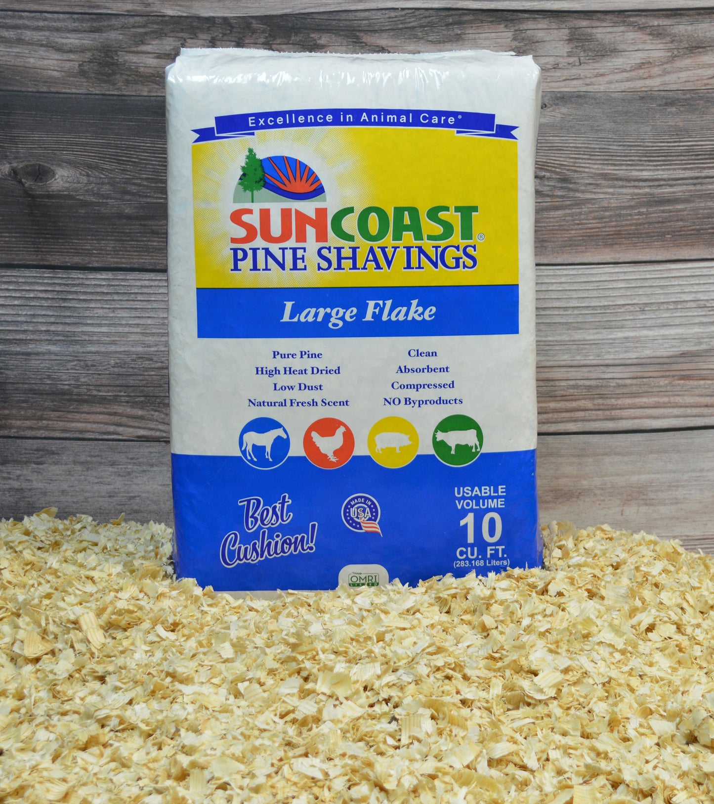 Sun Coast Pine Shavings Large Flake 10 cu.ft.
