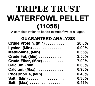 Water Fowl Pellets (Triple Trust All Flock)